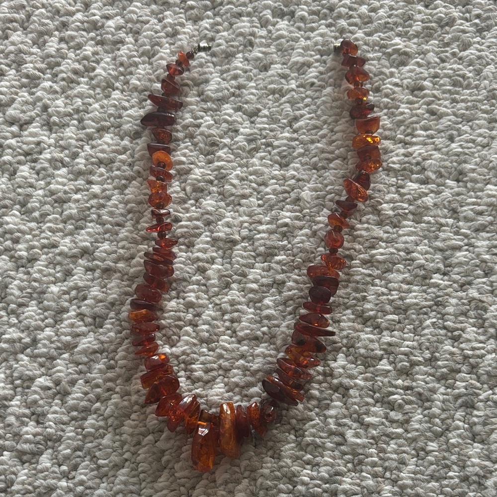 Amber Colored Necklace
